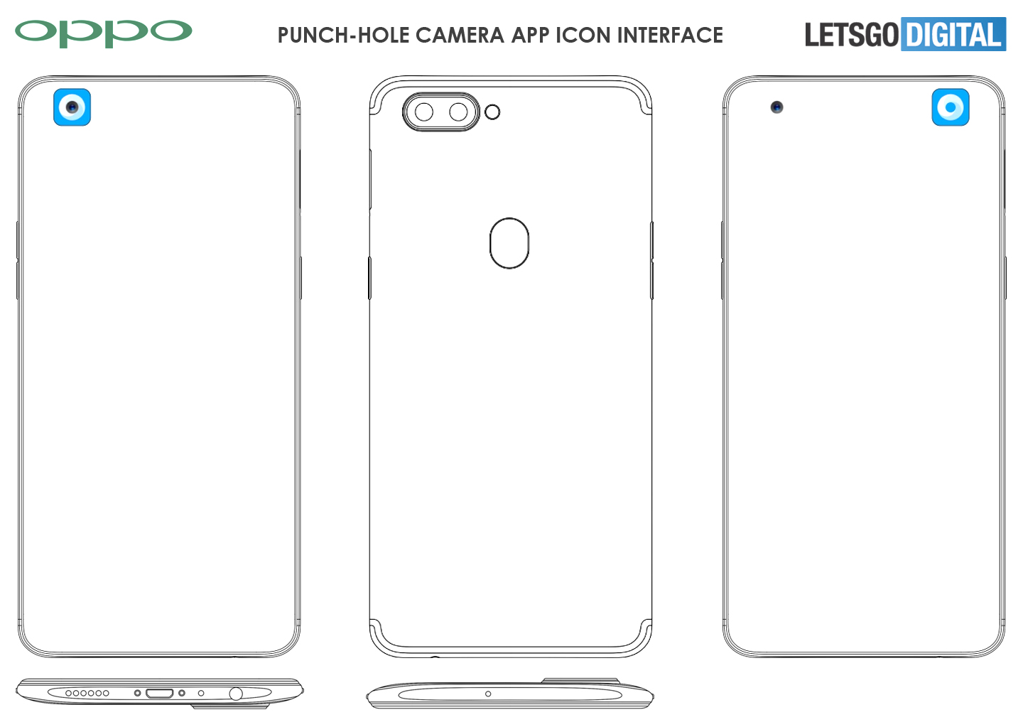 Oppo punch-hole camera