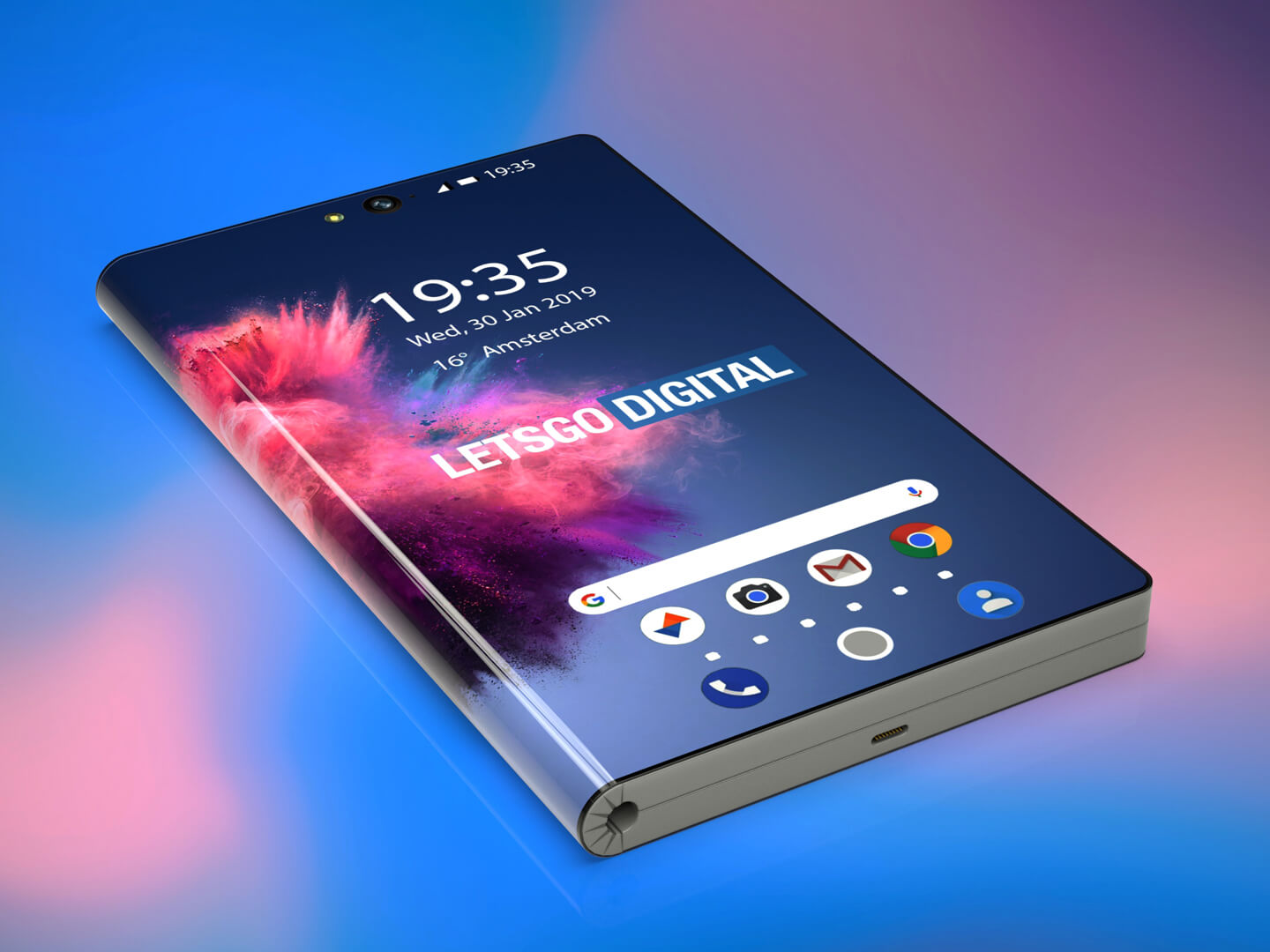 Huawei foldable smartphone visualized in 3D LetsGoDigital