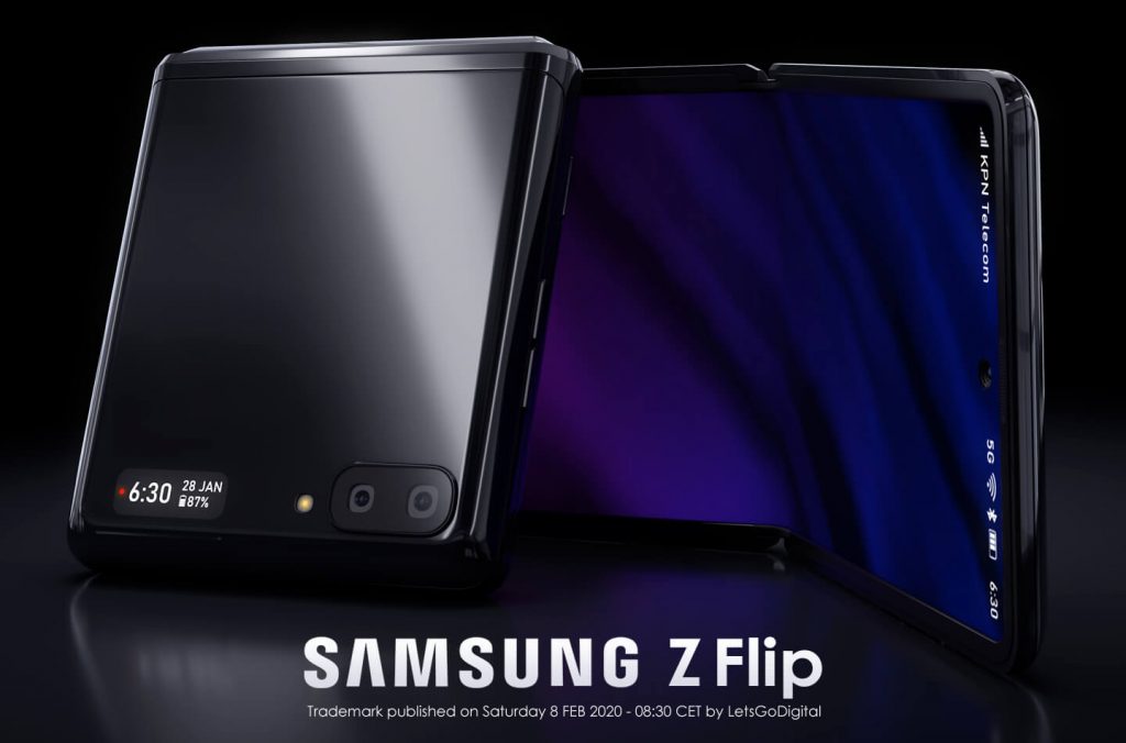 Samsung Z Flip foldable smartphone