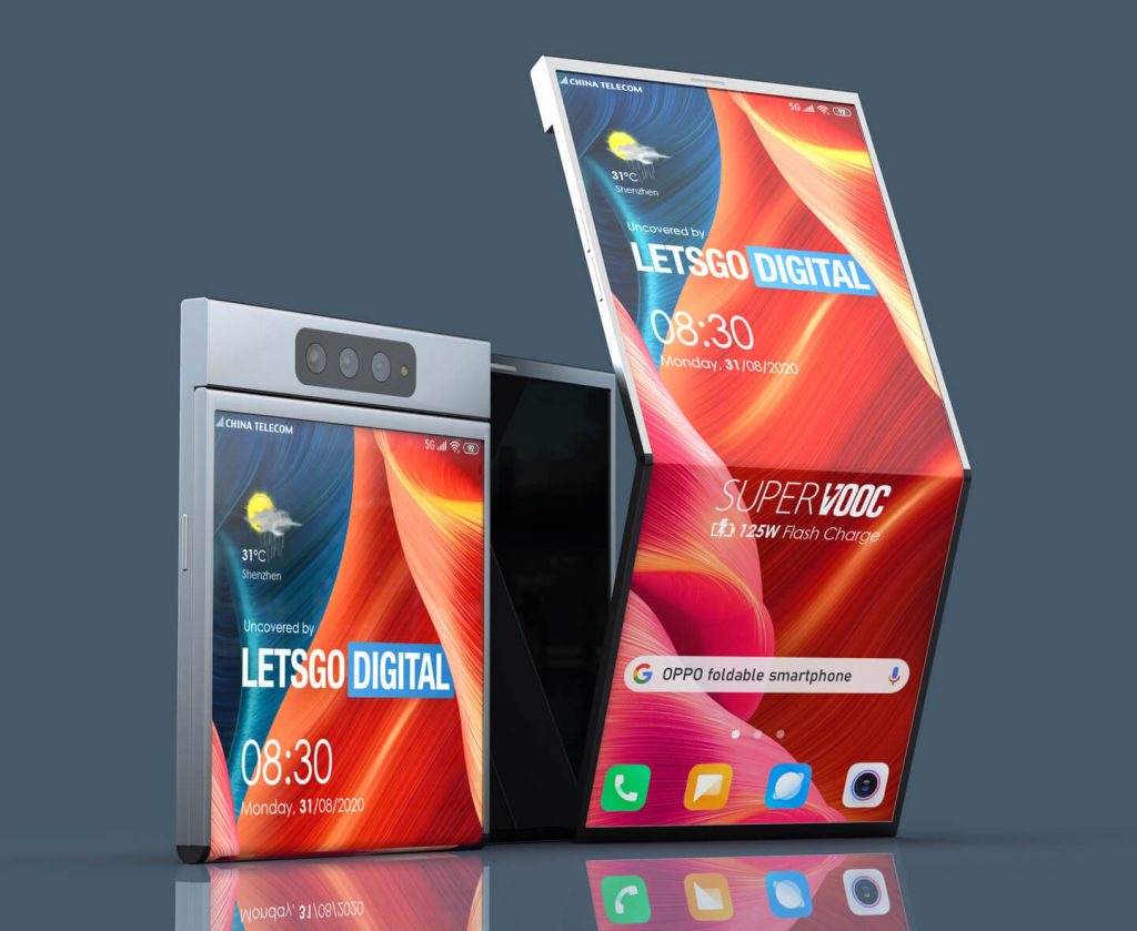 Oppo flip phone with outward foldable display LetsGoDigital