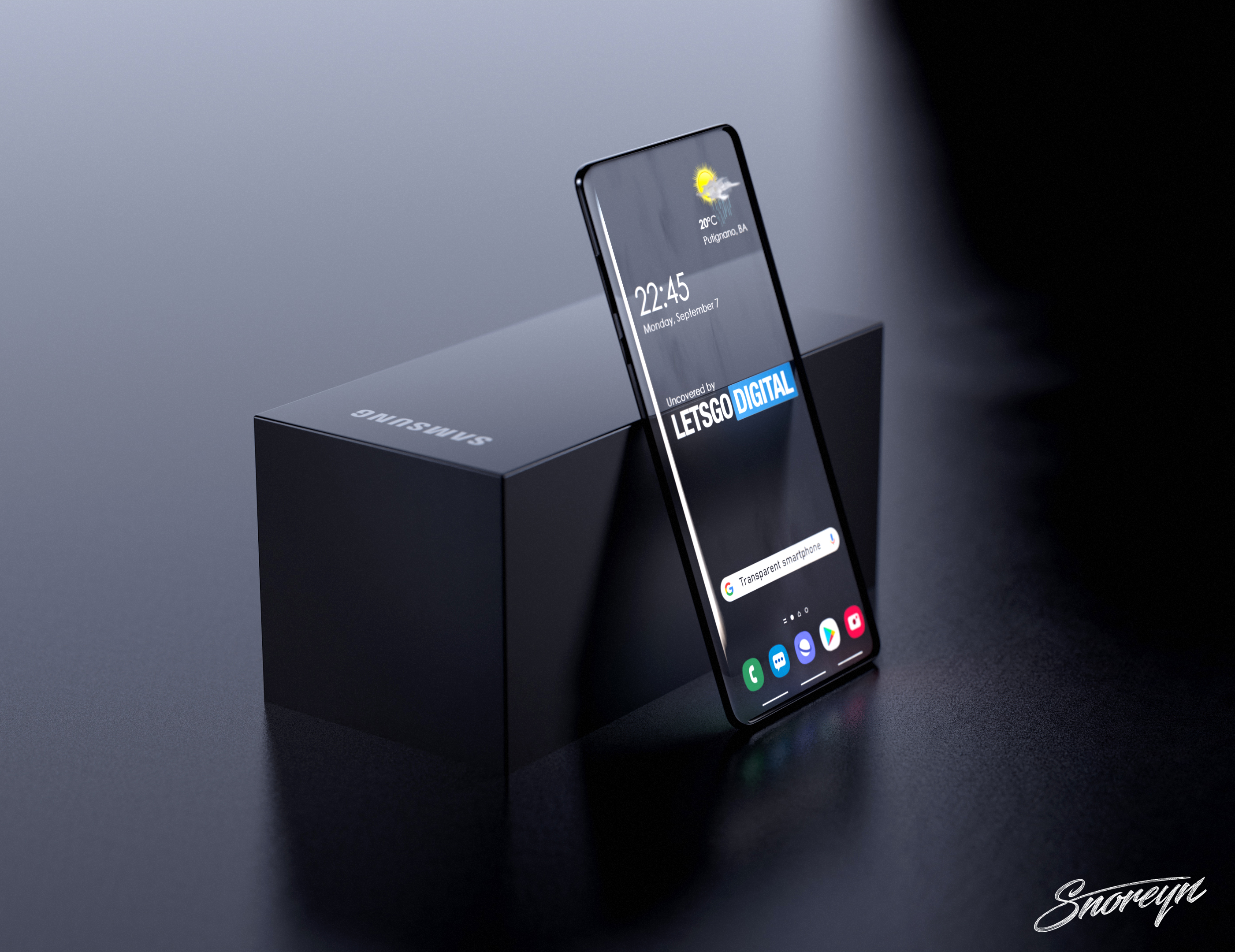 Samsung Galaxy Smartphone With Transparent Display Letsgodigital