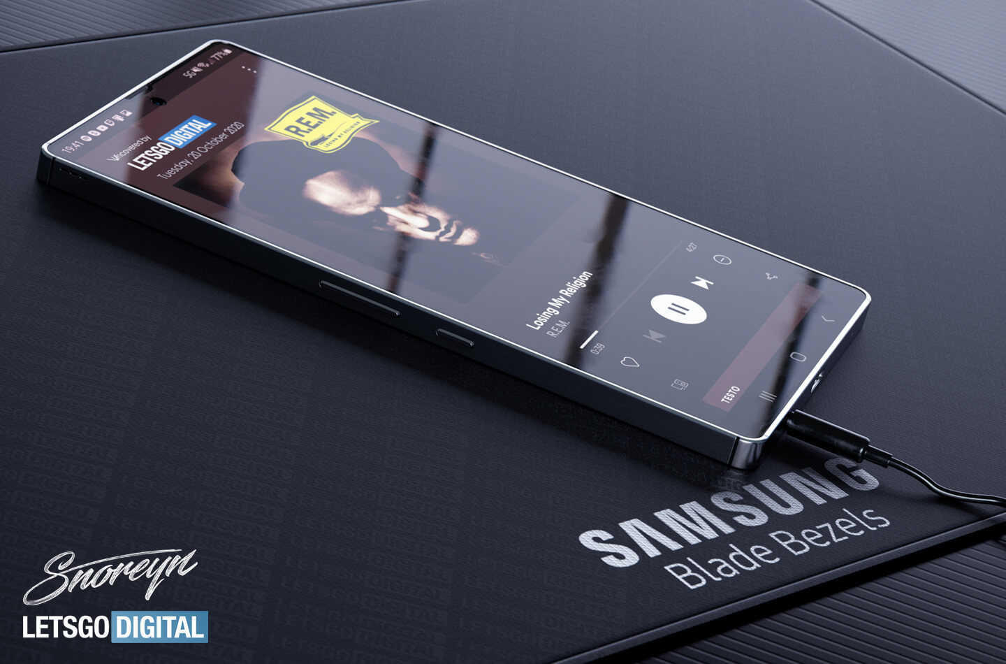 Samsung 5G Blade Bezel smartphone