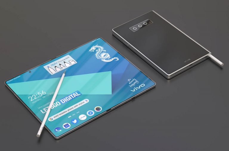 Vivo foldable smartphone with stylus pen LetsGoDigital