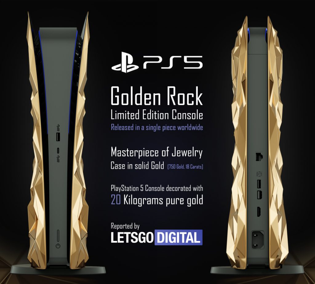 Sony PS5 Limited Edition With 20 Kilograms Of Solid Gold | LetsGoDigital