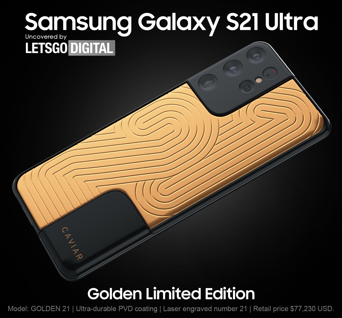 Samsung S21 Ultra Gold Cover