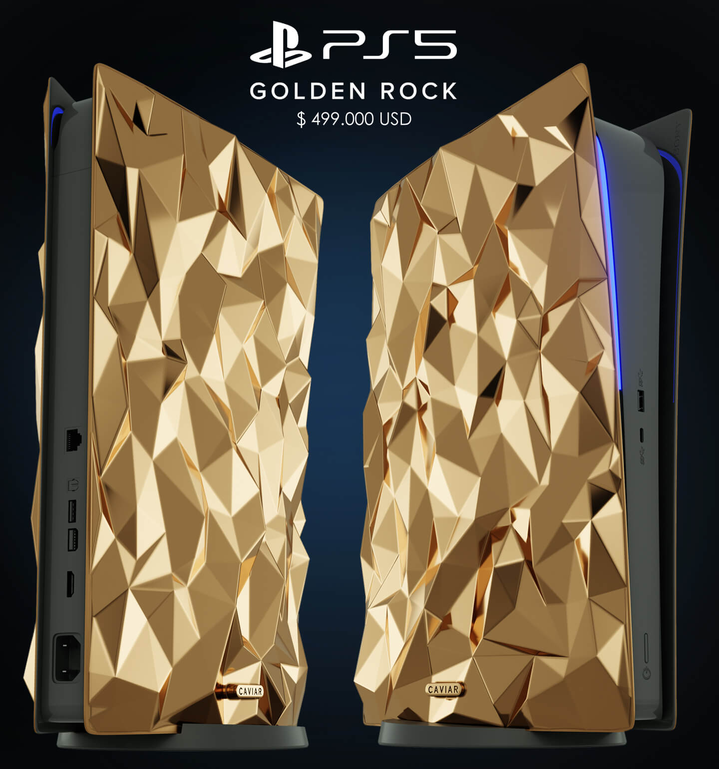 Caviar's PS5 Golden Rock edition costs half a million dollars