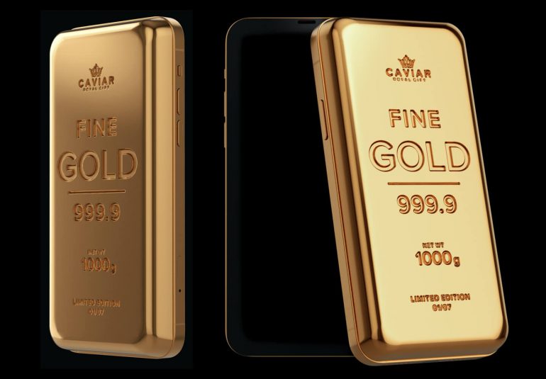 iPhone 12 Pro revamped as a 1 kilo gold bar | LetsGoDigital