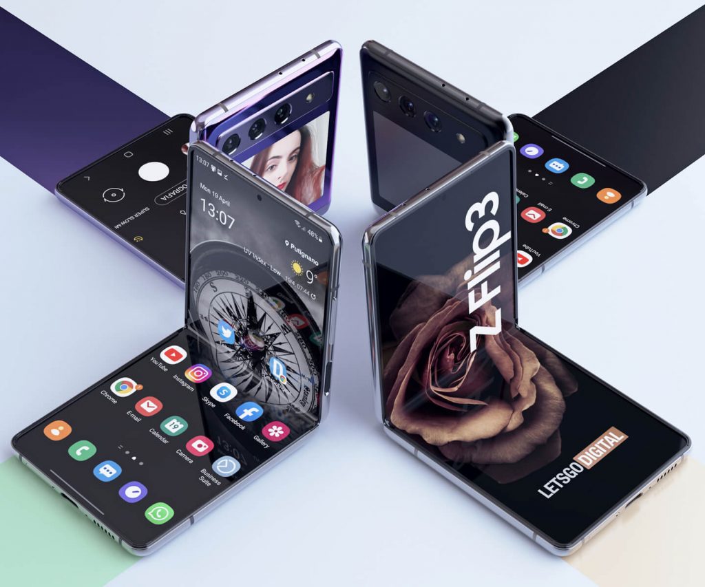 three samsung fold