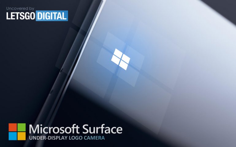 Microsoft Surface under display camera
