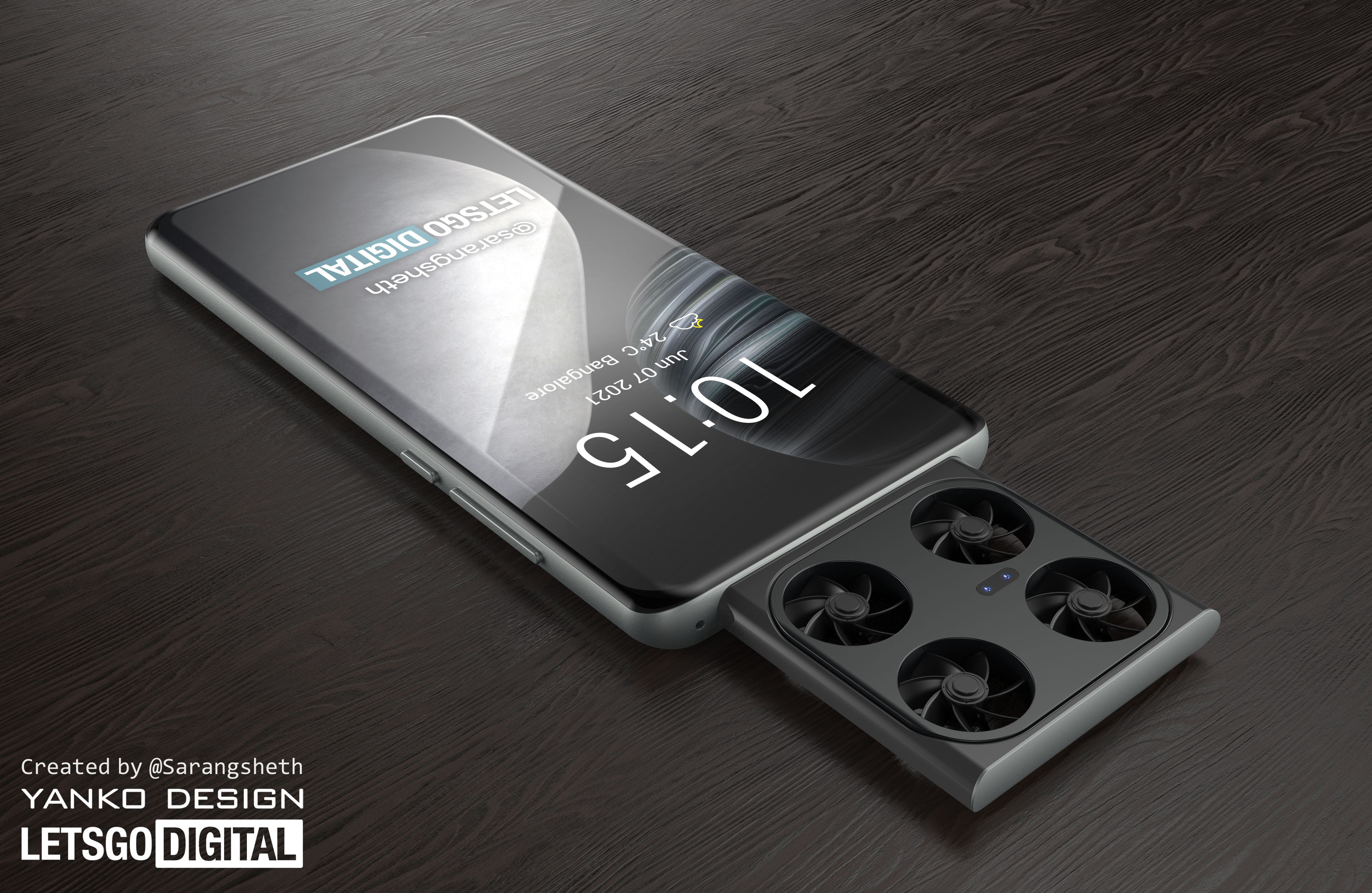Vivo Smartphone With Built in Mini Drone With Camera LetsGoDigital