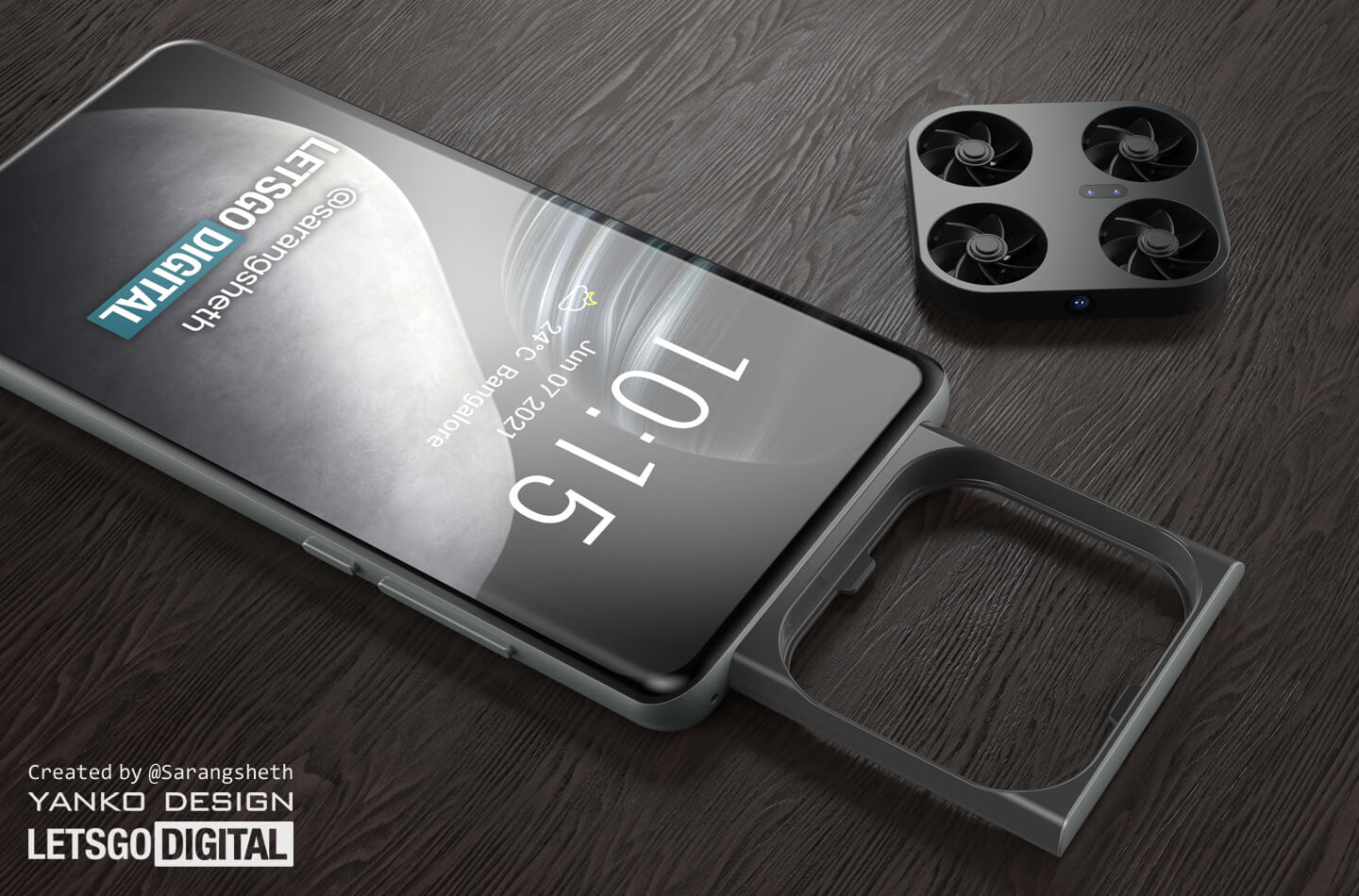 Vivo Smartphone With Built in Mini Drone With Camera LetsGoDigital