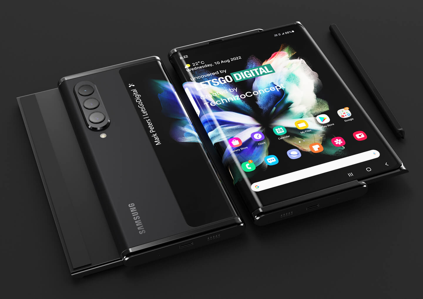 Samsung rollable smartphone