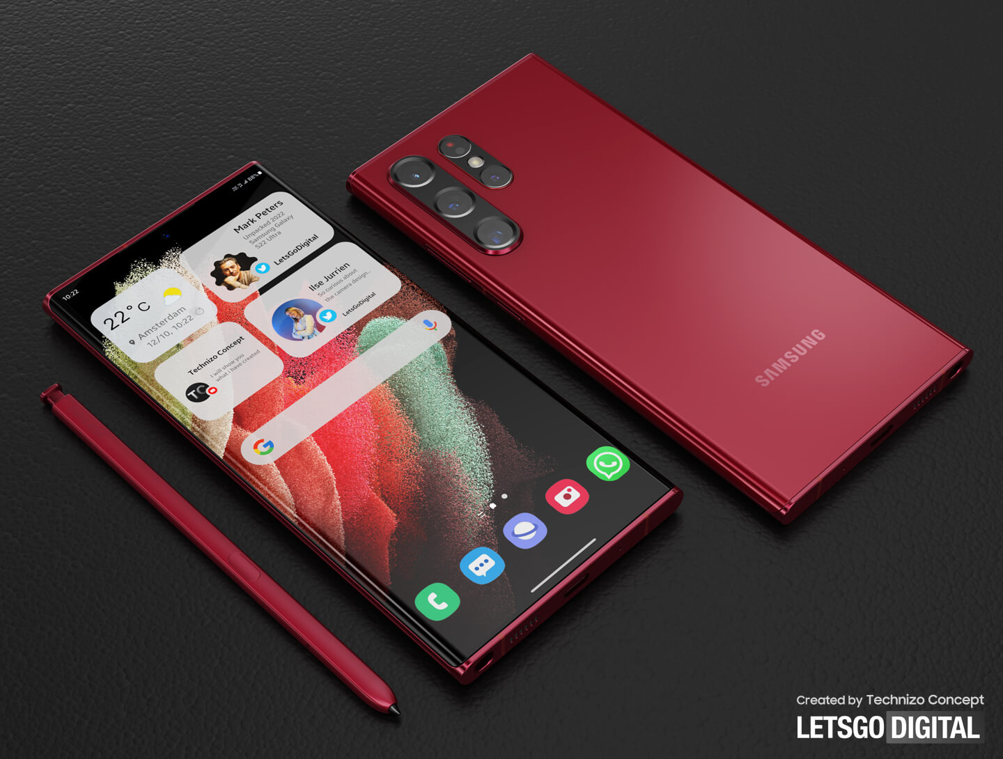 Samsung Galaxy S22 Ultra Burgundy Red