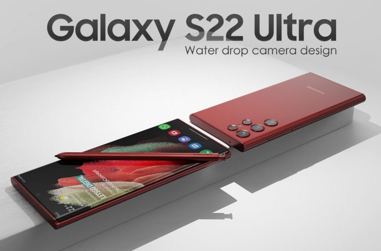 Samsung Galaxy S22 Ultra water drop camera