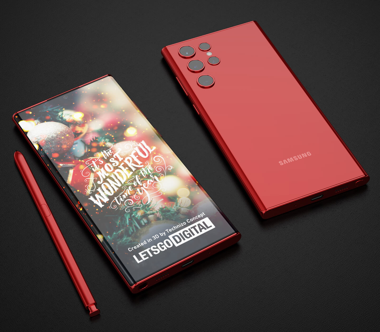 Samsung S22 Ultra red